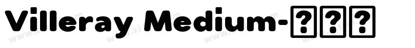 Villeray Medium字体转换